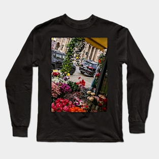 Floral Plants Street Flower Shop Long Sleeve T-Shirt